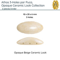 Athos 3-Holes par Puca, 2 pieces, Ceramic Look Collection, 5 Colors - The Argus Collection