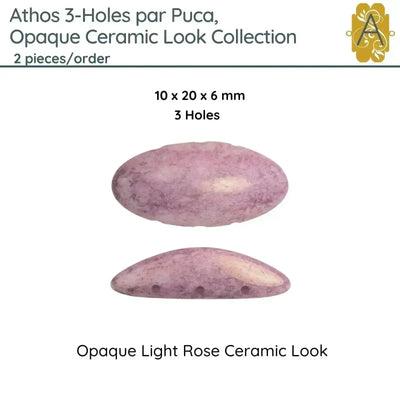 Athos 3-Holes par Puca, 2 pieces, Ceramic Look Collection, 5 Colors - The Argus Collection