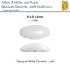 Athos 3-Holes par Puca, 2 pieces, Ceramic Look Collection, 5 Colors - The Argus Collection