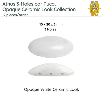 Athos 3-Holes par Puca, 2 pieces, Ceramic Look Collection, 5 Colors - The Argus Collection