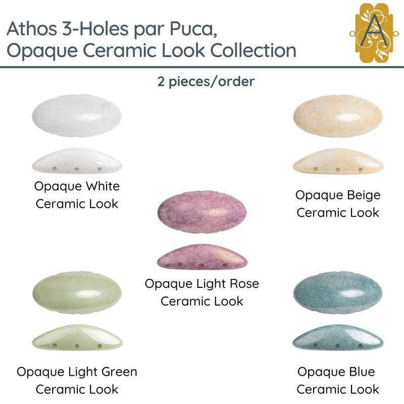 Athos 3-Holes par Puca, 2 pieces, Ceramic Look Collection, 5 Colors - The Argus Collection