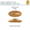 Athos 3-Holes par Puca, 2 pieces, Classic Collection, 6 colors - The Argus Collection