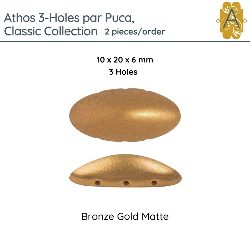 Athos 3-Holes par Puca, 2 pieces, Classic Collection, 6 colors - The Argus Collection