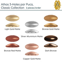 Athos 3-Holes par Puca, 2 pieces, Classic Collection, 6 colors - The Argus Collection