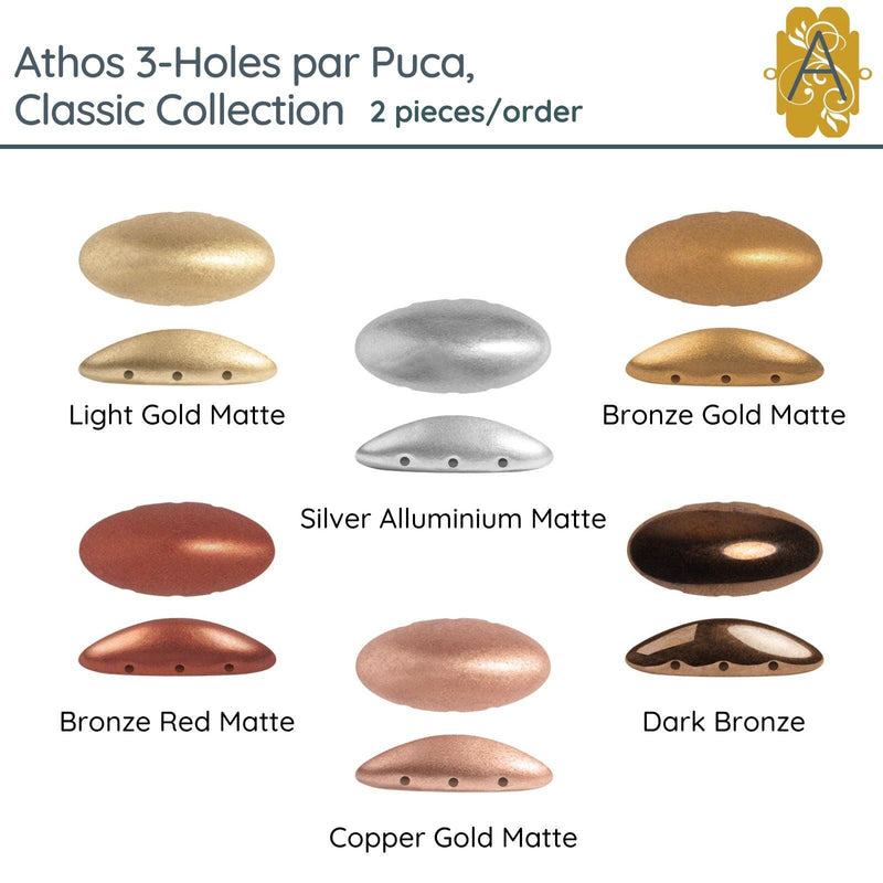 Athos 3-Holes par Puca, 2 pieces, Classic Collection, 6 colors - The Argus Collection