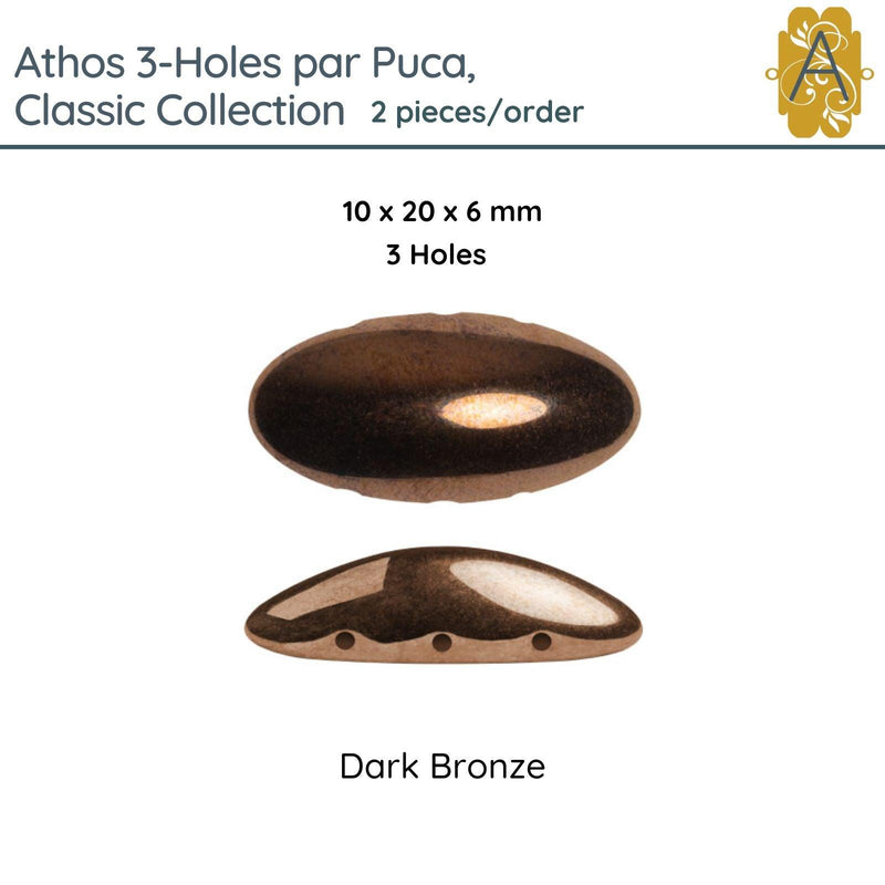 Athos 3-Holes par Puca, 2 pieces, Classic Collection, 6 colors - The Argus Collection