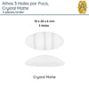 Athos 3-Holes par Puca, 2 pieces, White & Crystal - The Argus Collection