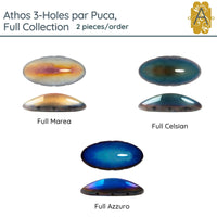 Athos 3-Holes par Puca, 2 pieces, Full Collection, 3 Colors - The Argus Collection