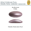 Athos 3-Holes par Puca, 2 pieces, Metallic Matte Collection, 5 Colors - The Argus Collection