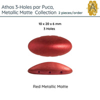 Athos 3-Holes par Puca, 2 pieces, Metallic Matte Collection, 5 Colors - The Argus Collection