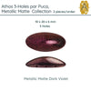 Athos 3-Holes par Puca, 2 pieces, Metallic Matte Collection, 7 Colors