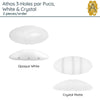 Athos 3-Holes par Puca, 2 pieces, White & Crystal - The Argus Collection