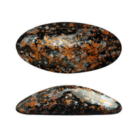 Athos Cabochon Jet Tweedy