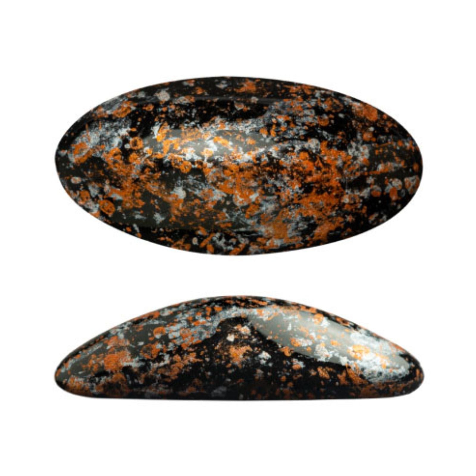 Athos Cabochon Jet Tweedy