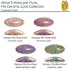 Athos 3-Holes par Puca, 2 pieces, Mix Ceramic Look Collection, 4 Colors - The Argus Collection