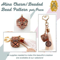 Atina Charm or Dangle Pattern par Puca - The Argus Collection