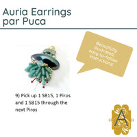 Auria Earrings Pattern par Puca - The Argus Collection