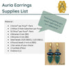 Auria Earrings Pattern par Puca - The Argus Collection