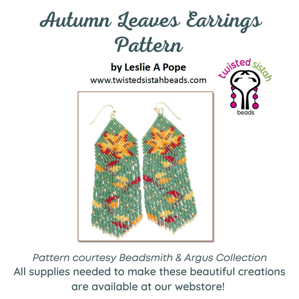 Autumn Leaves Earrings Pattern