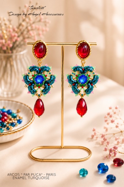 Scarlett Earrings Pattern by Angel Accessories