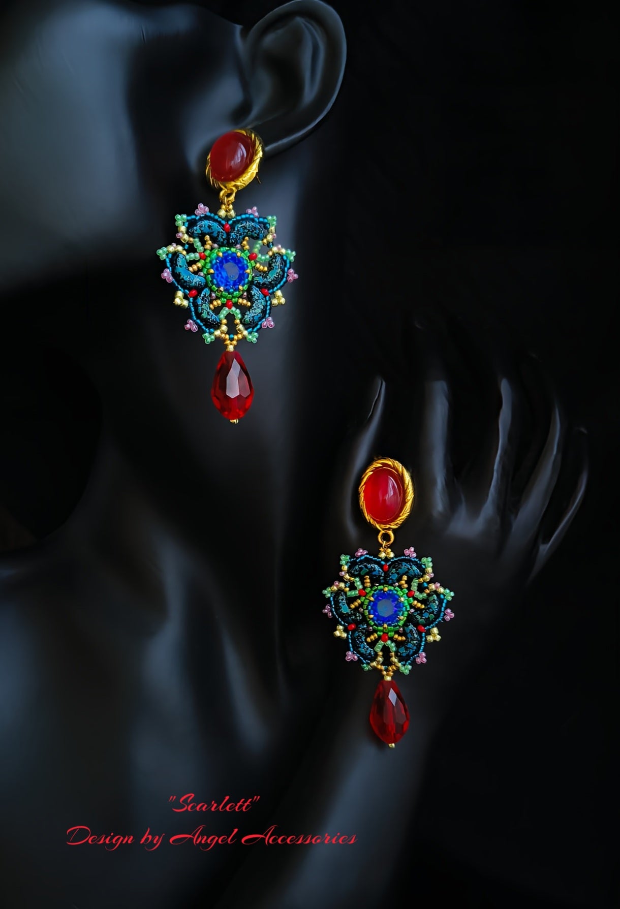 Scarlett Earrings Pattern by Angel Accessories