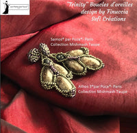 B.O.EARRINGSTrinityTAUPEPARFinucciaSEFICREATIONS - The Argus Collection
