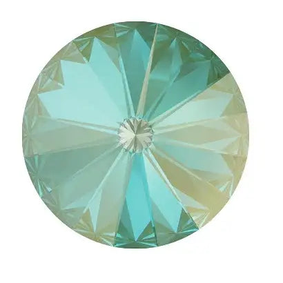 Brilliance Crystal Rivolis, 1122, 14mm, Silky Sage Delite - The Argus Collection