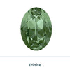 Brilliance Crystal, 4120 (14x10mm) Oval Faceted Fancy Stones, Erinite