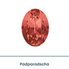 Brilliance Crystal, 4120 (14x10mm) Oval Faceted Fancy Stones, Padparadscha