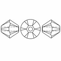 Brilliance Austrian Crystal Bicones 5328, 6mm, Crystal AB x2 - The Argus Collection
