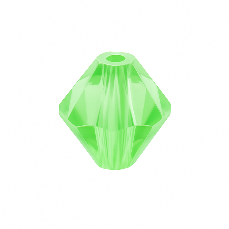 6mm Peridot crystal bicone
