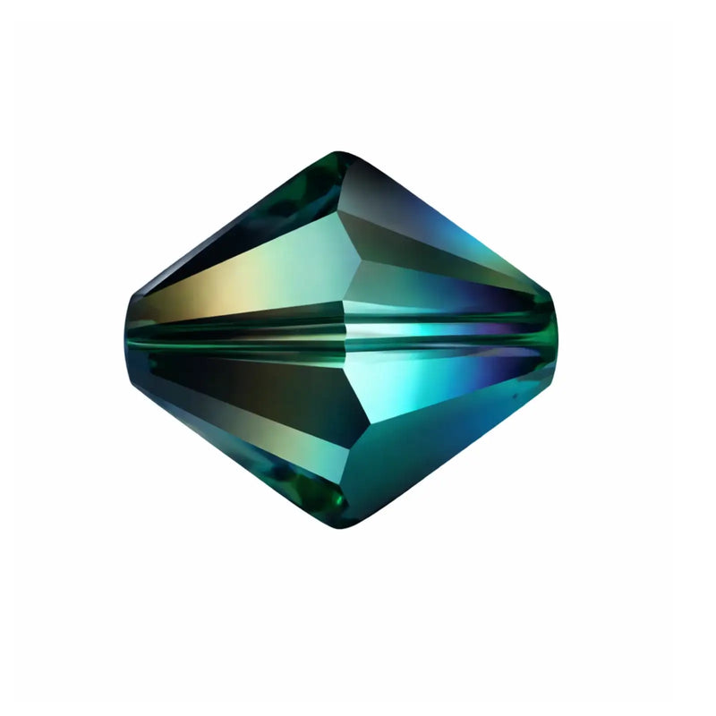 Brilliance Crystal Bicones 5328, 3mm, Scarabaeus Green - Brilliance Crystal Bicones 5328, 3mm, Scarabaeus Green - 12 Pieces , The Argus Collection