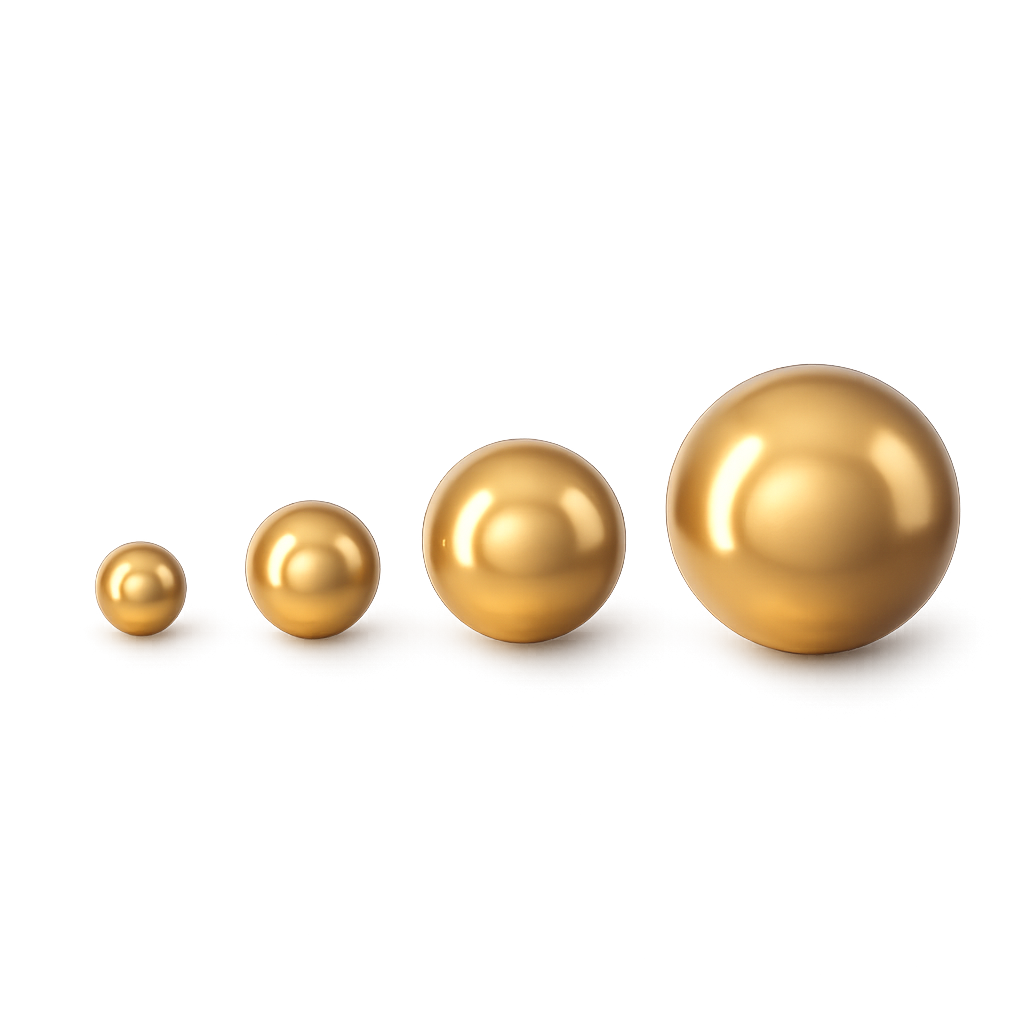 Brilliance Austrian Crystal Pearls 5810, Bright Gold