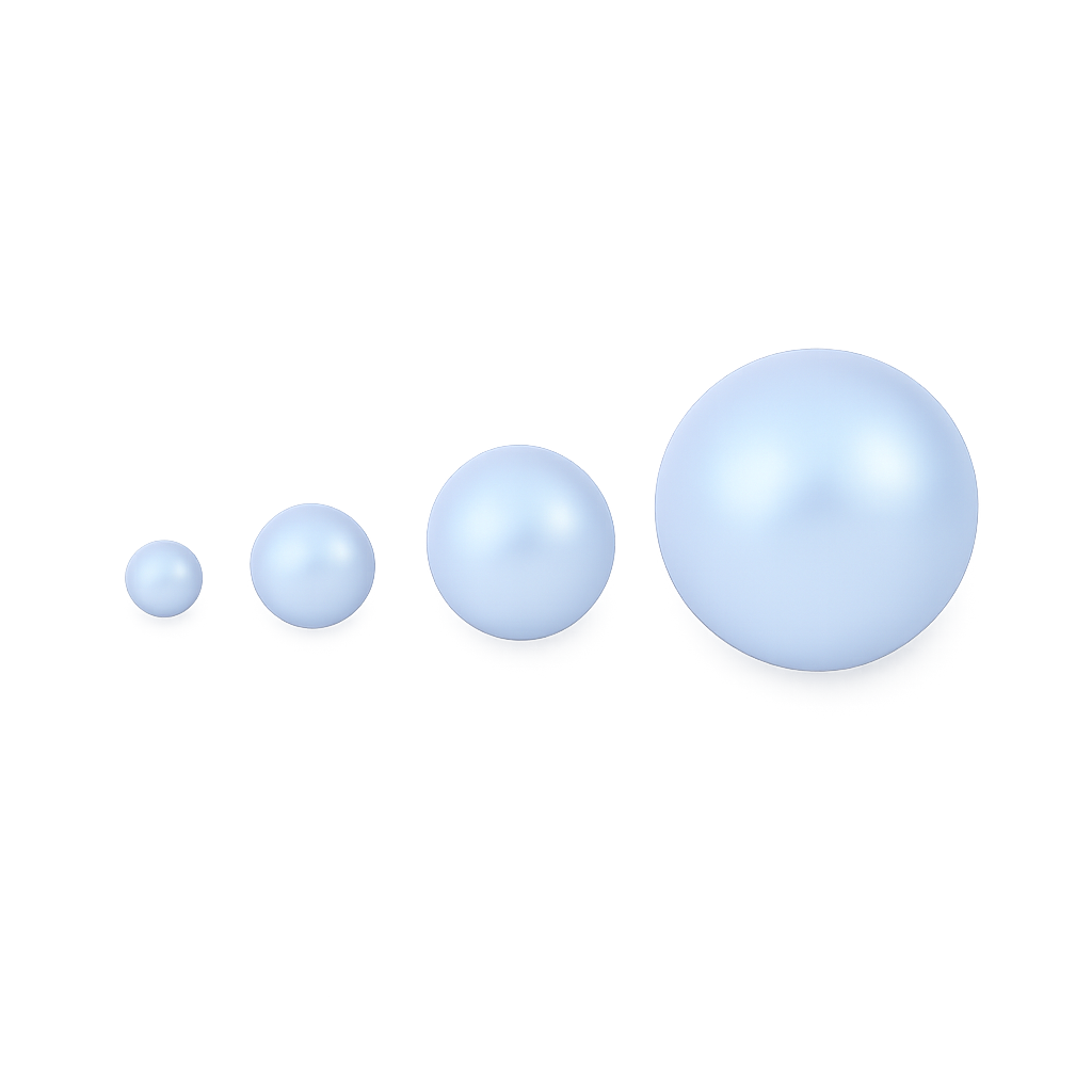 Brilliance Crystal Pearls 5810, Iridescent Dreamy Blue, 3, 4, 6 or 8mm - The Argus Collection