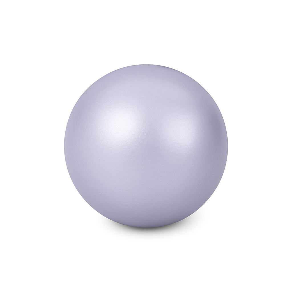 Lavender Crystal Pearl, round bead