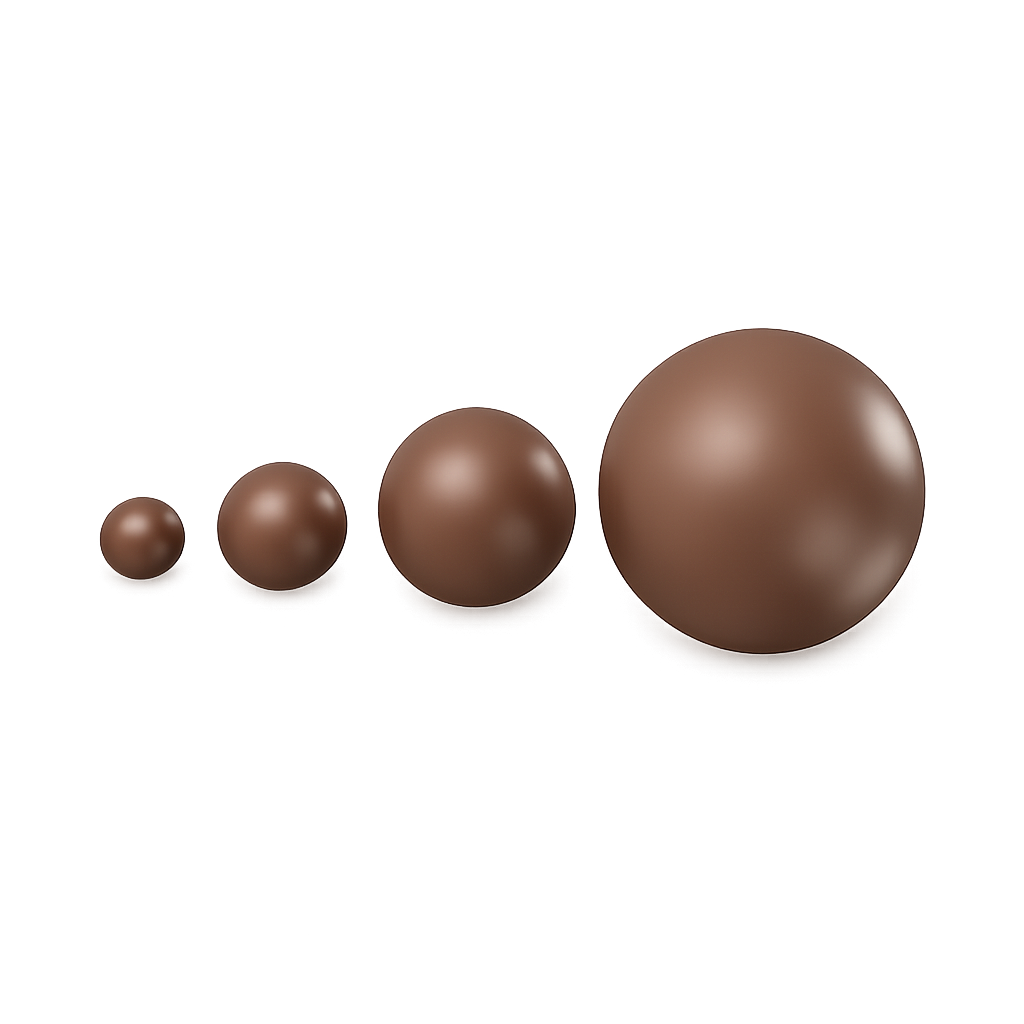 Brilliance Crystal Pearls, 5810, Velvet Brown, 3, 4, 6, 8