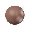 Brilliance crystal velvet brown pearl, round bead