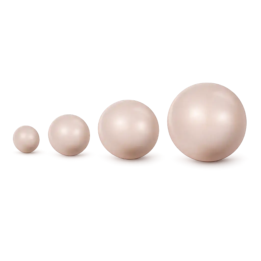 Brilliance Austrian Crystal Pearls 5810, Powder Almond - The Argus Collection