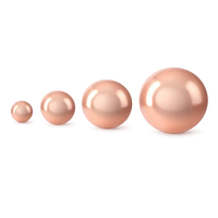 Brilliance Austrian Crystal Pearls 5810, Rose Gold - The Argus Collection