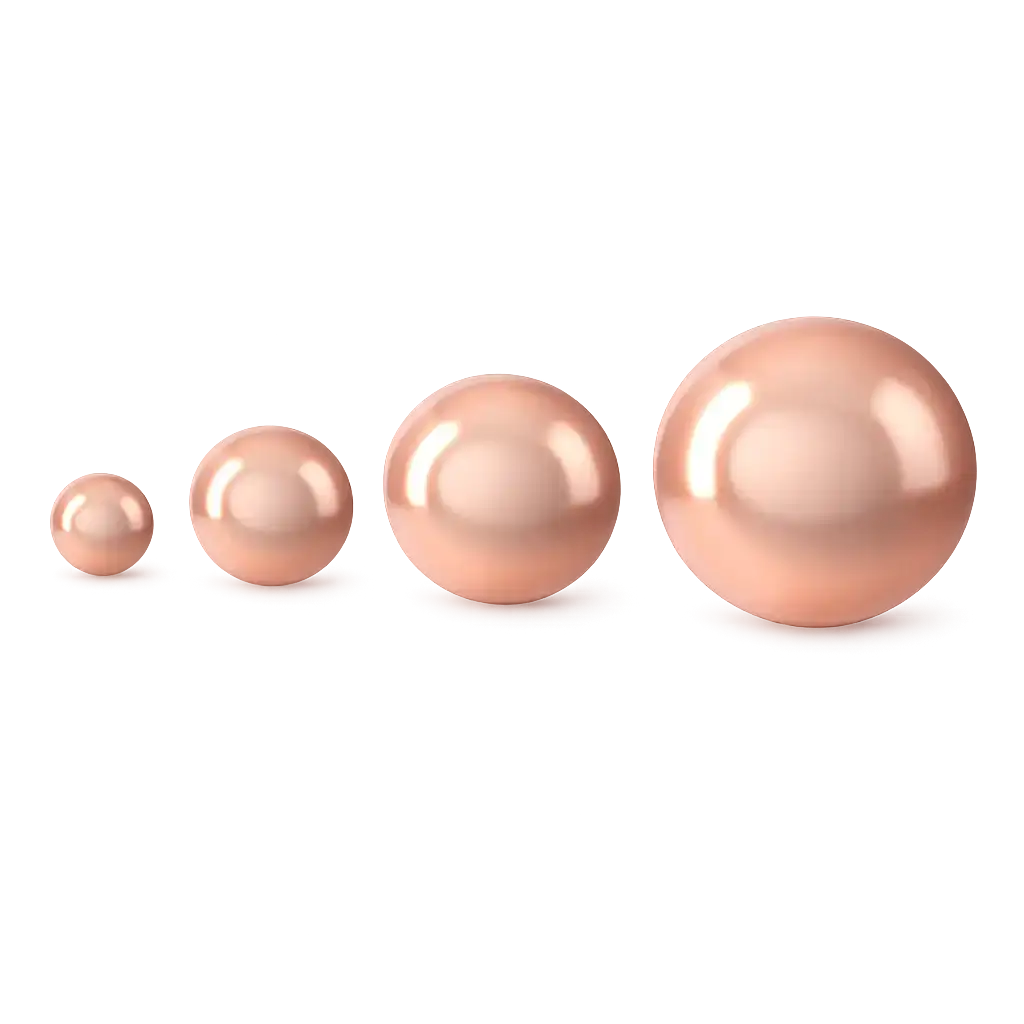 Brilliance Austrian Crystal Pearls 5810, Rose Gold - The Argus Collection