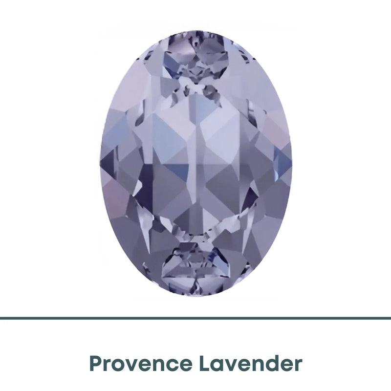 Brilliance Crystal, 4120 (18x13mm) Oval Fancy Stones, Provence Lavender - The Argus Collection