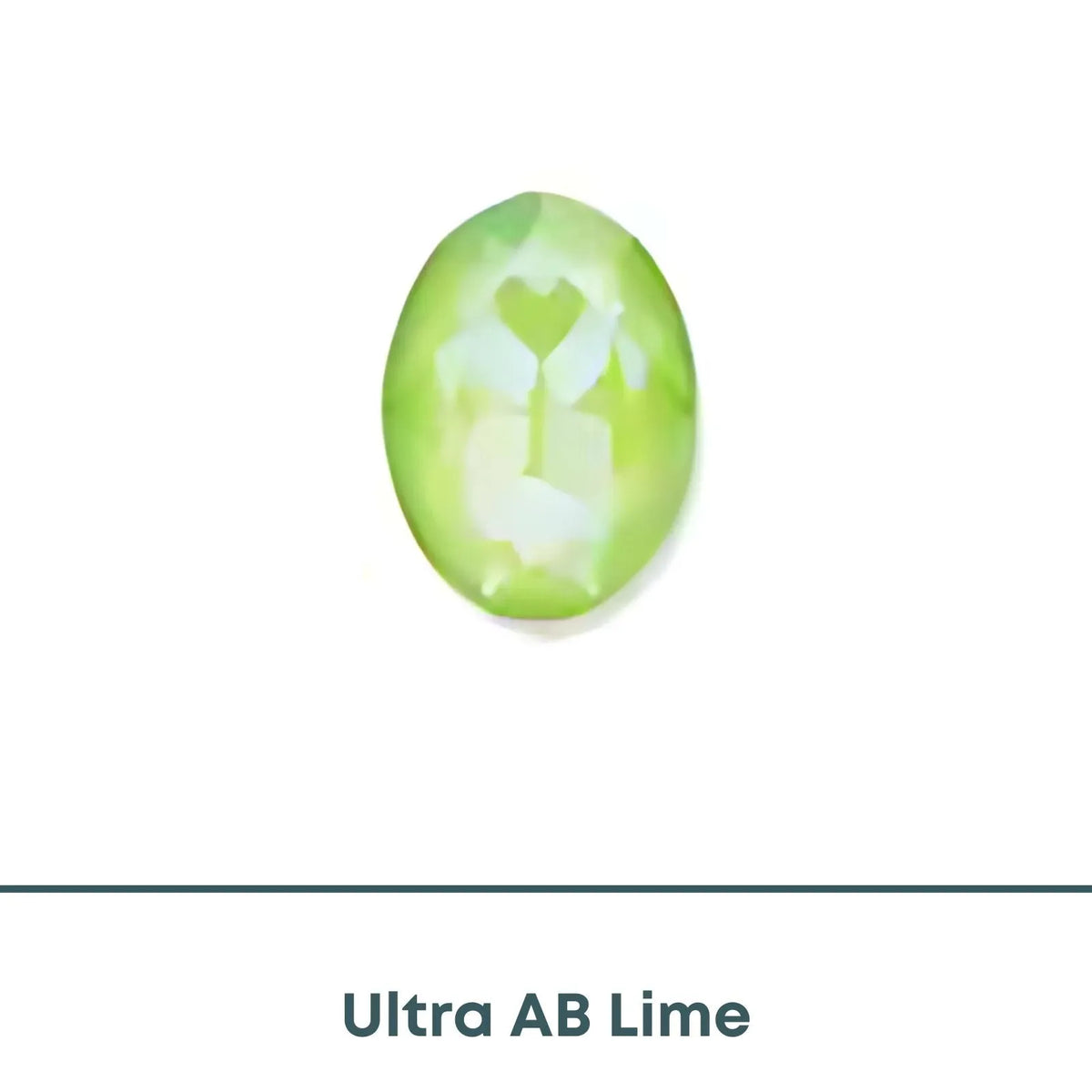 Brilliance Crystal 4120, Fancy Stones, (18x13mm), Custom Coated, Ultra AB Lime - The Argus Collection