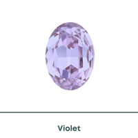 Brilliance Crystal, 4120 (18x13mm) Oval Fancy Stones, Violet - The Argus Collection