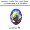 Brilliance Crystal, 4120, Fancy Stones, (18x13mm) Custom Coated, Amethyst AB - The Argus Collection