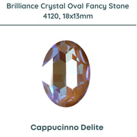 Brilliance Crystal, 4120 (18x13mm) Fancy Stones, Cappuccino Delite - The Argus Collection