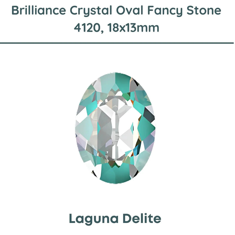 Brilliance Crystal, 4120 (18x13mm) Fancy Stones, Laguna Delite - The Argus Collection