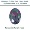 Brilliance Crystal, 4120, (18x13mm) Fancy Stones, Custom Coated, Tanzanite Purple Haze - The Argus Collection