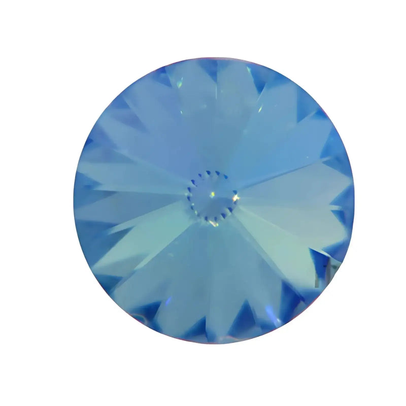 Brilliance Crystal Rivolis, 1122, 12mm, Aqua Glacier Blue - The Argus Collection
