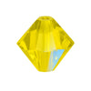 6mm Lime AB crystal bicone
