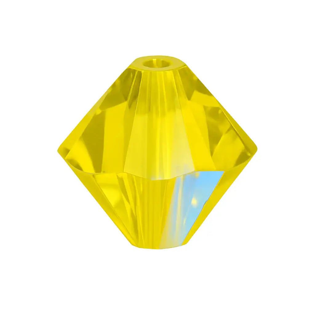 6mm Lime AB crystal bicone
